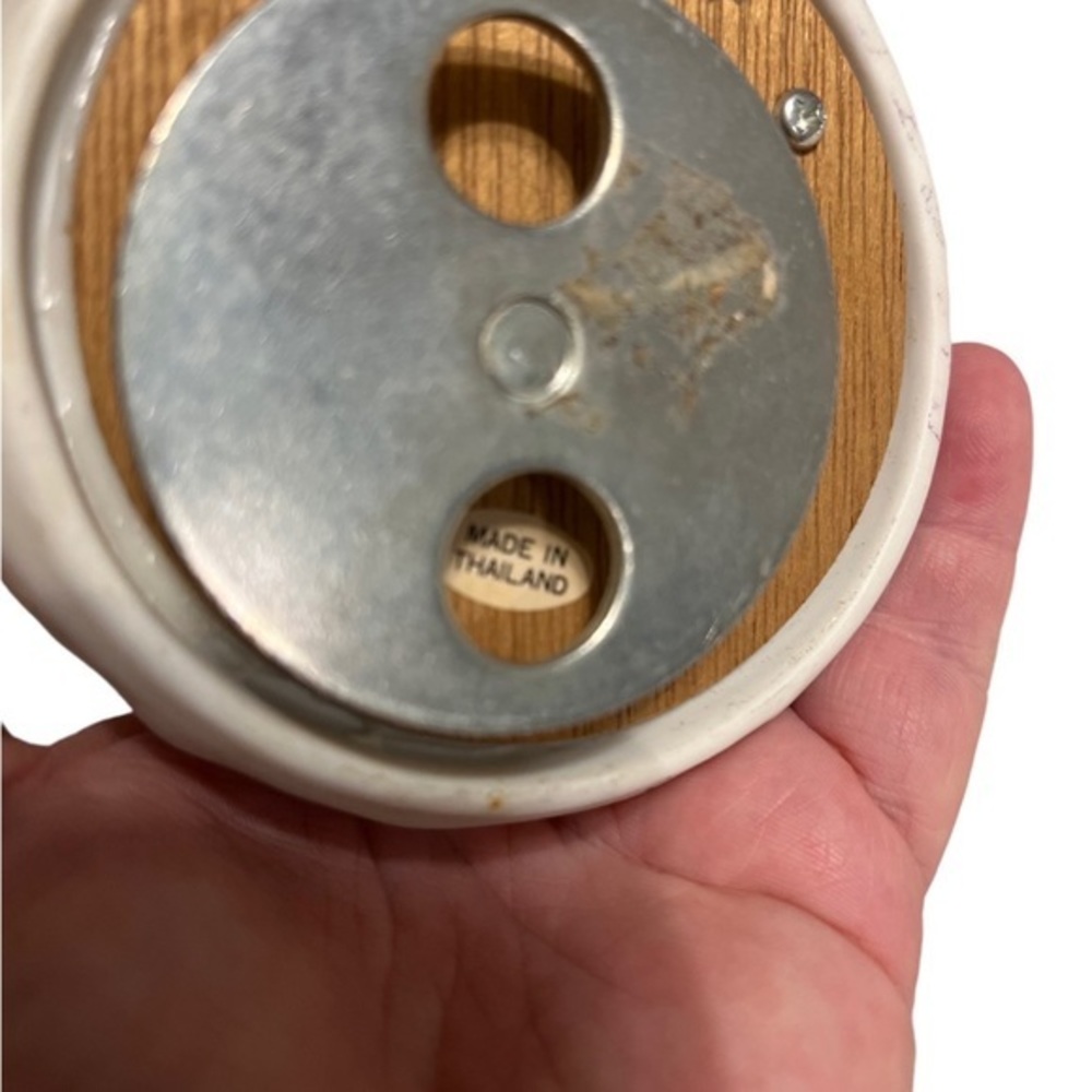 Vintage angel Ceramic Music Box Plays “Hark The Herald Angels Sing “ While Spins - Picture 3 of 4